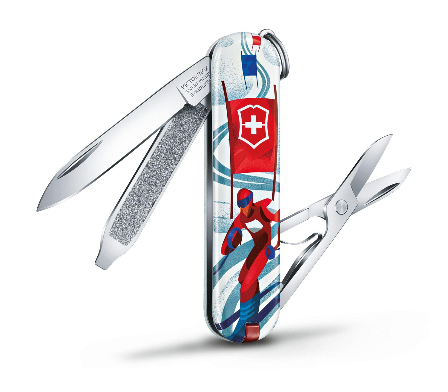 Нож Victorinox брелок Classic &quot;Ski Race&quot;, 58 мм, 7 функций