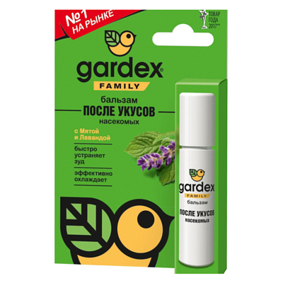 Бальзам после укусов Gardex Family 7мл.