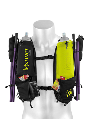 Жилет для бега Instinct X 10L With Flasks Black/Liime