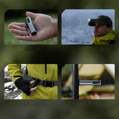 Фонарь ручной Flextail Zero Flash Light Silver