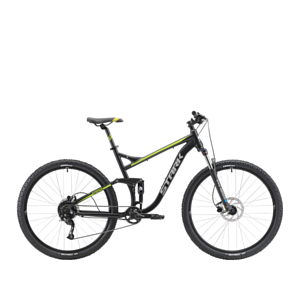 Велосипед Stark Tactic 29.5 FS HD 2024 черный/зеленый