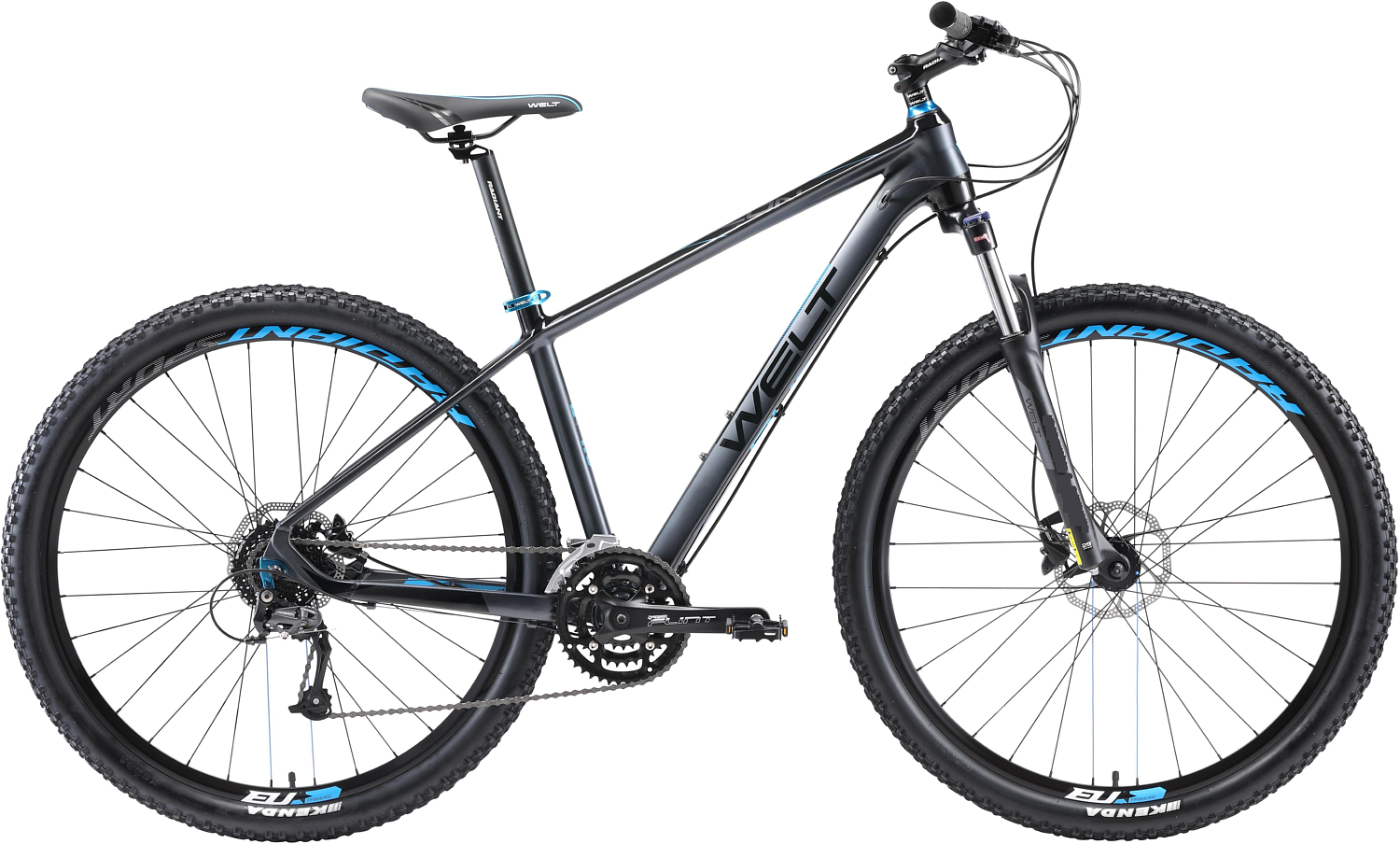 Велосипед Welt Rubicon 1.0 29 2019 matt grey/blue