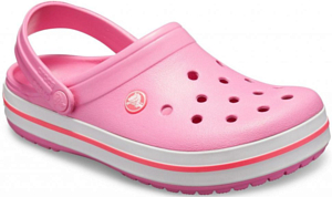 Сандалии Crocs Crocband Pink Lemonade/White