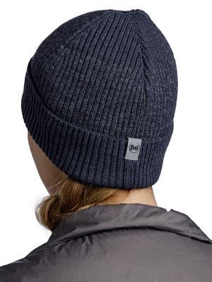 Шапка Buff Merino Active Hat Solid Night Blue