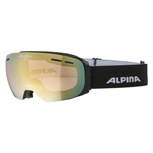Очки горнолыжные ALPINA Granby Qv Black Matt/Qv Gold Sph. S2-3