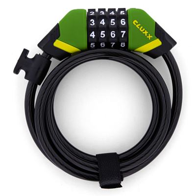 Замок велосипедный CLUXX Gardia 850C Green/Black