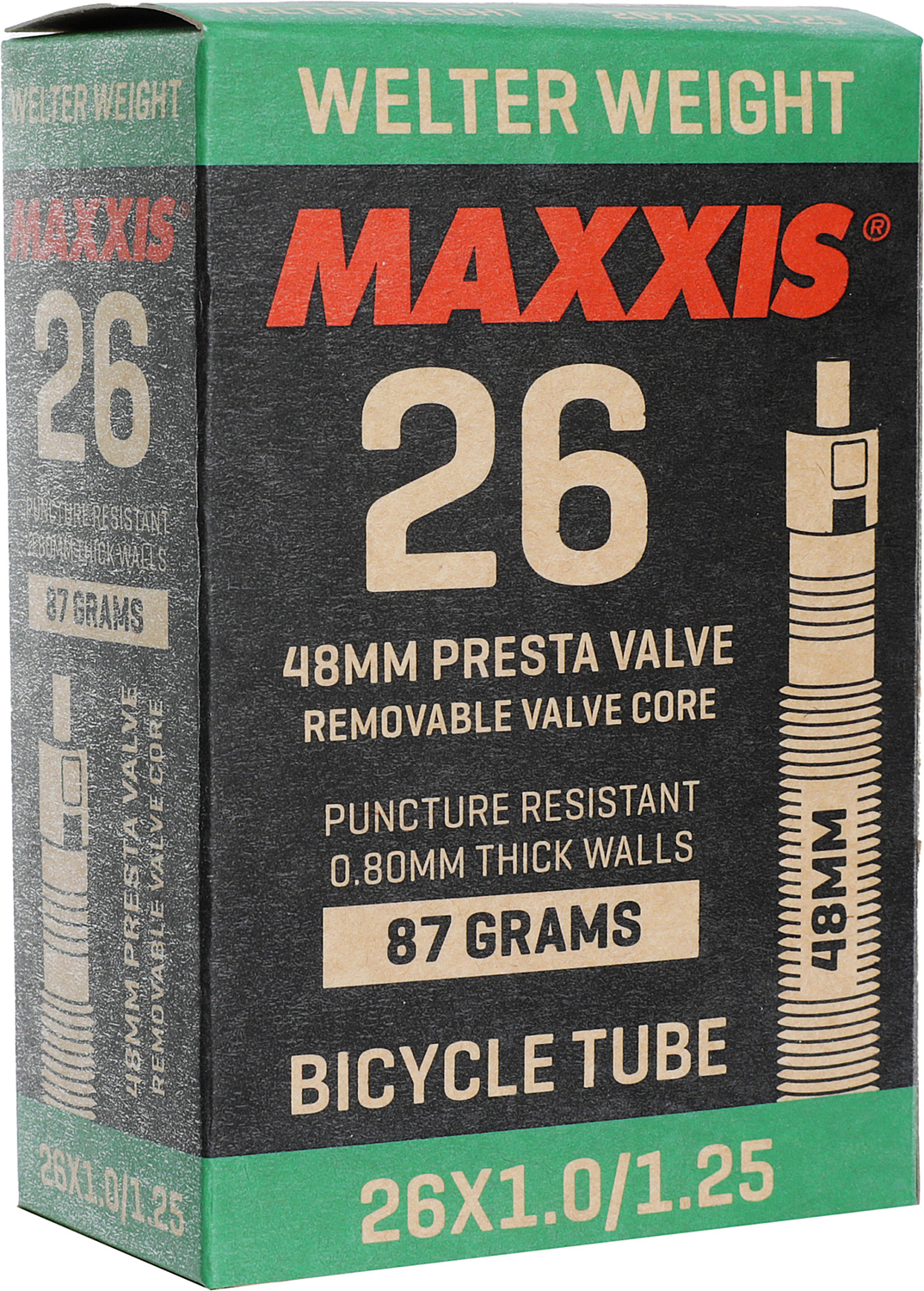 Велокамера Maxxis Welter Weight 26X1.0/1.25 0.8mm Велониппель 48 мм