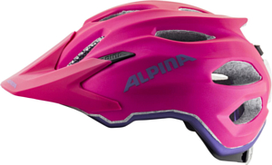 Велошлем Alpina 2021 Carapax Jr. Flash Deep Rose/Violet Matt