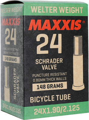Велокамера Maxxis Welter Weight 24x1.90/2.125 LSV Авто ниппель