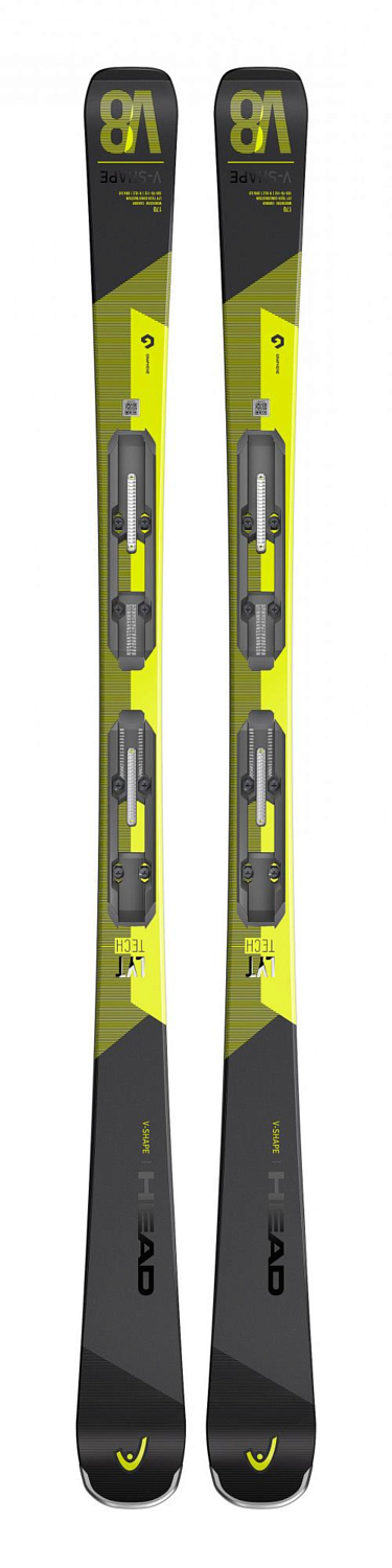 Горные лыжи с креплениями HEAD 2021-22 V-Shape V8 SW LYT-PR+PR 11 GW BRAKE 78 [G] Black/Yellow