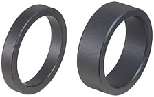 Проставочные кольца BBB AluSpace 1-1/8 black 10mm, 50pcs polybag