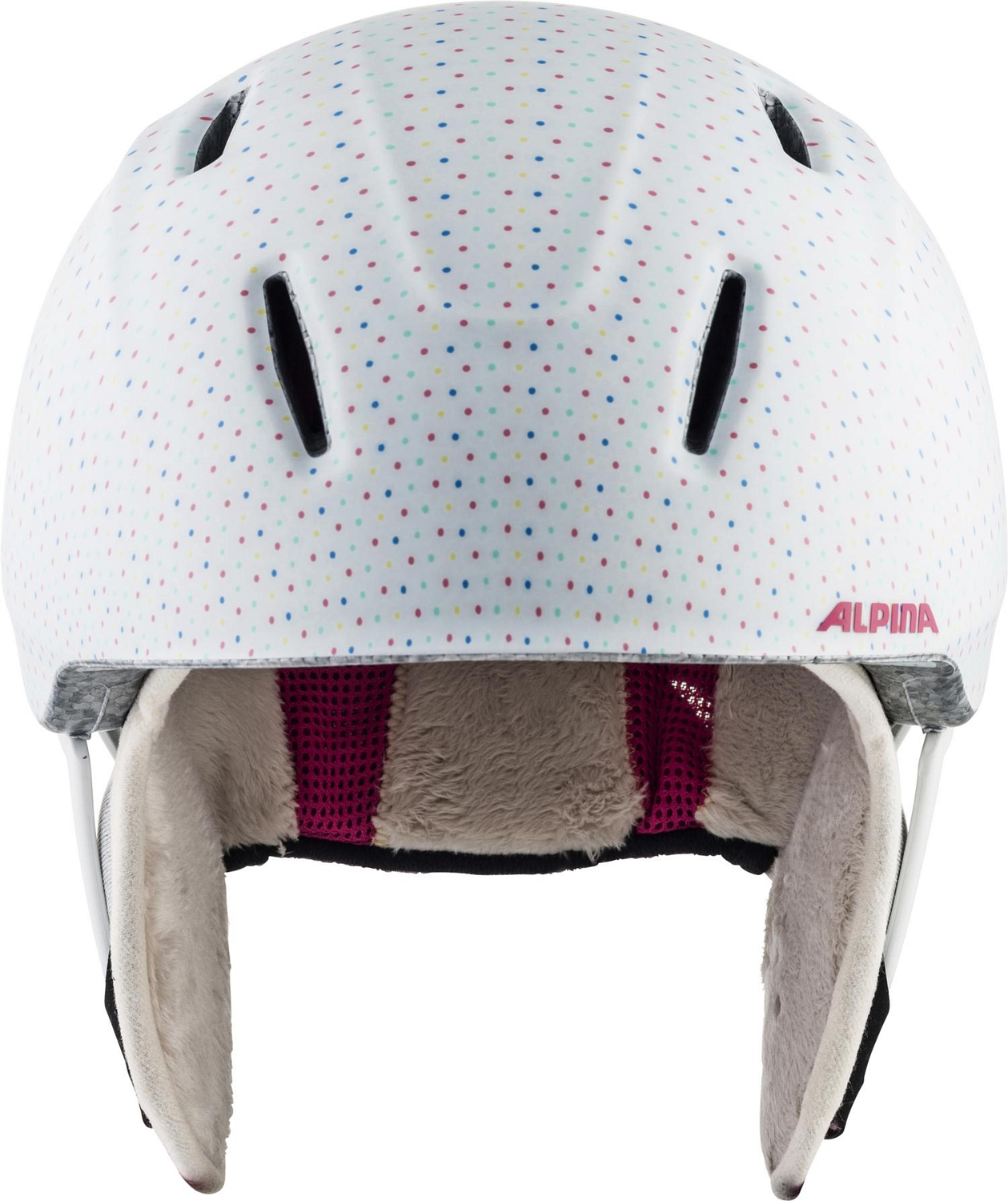 Шлем детский ALPINA Carat XT White/Polka Matt