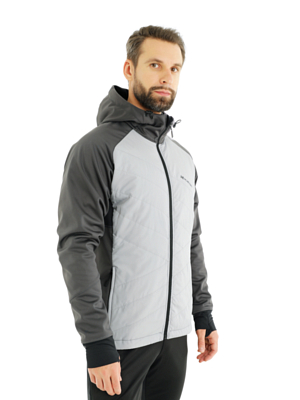 Куртка беговая Nordski Hybrid Hood Grey