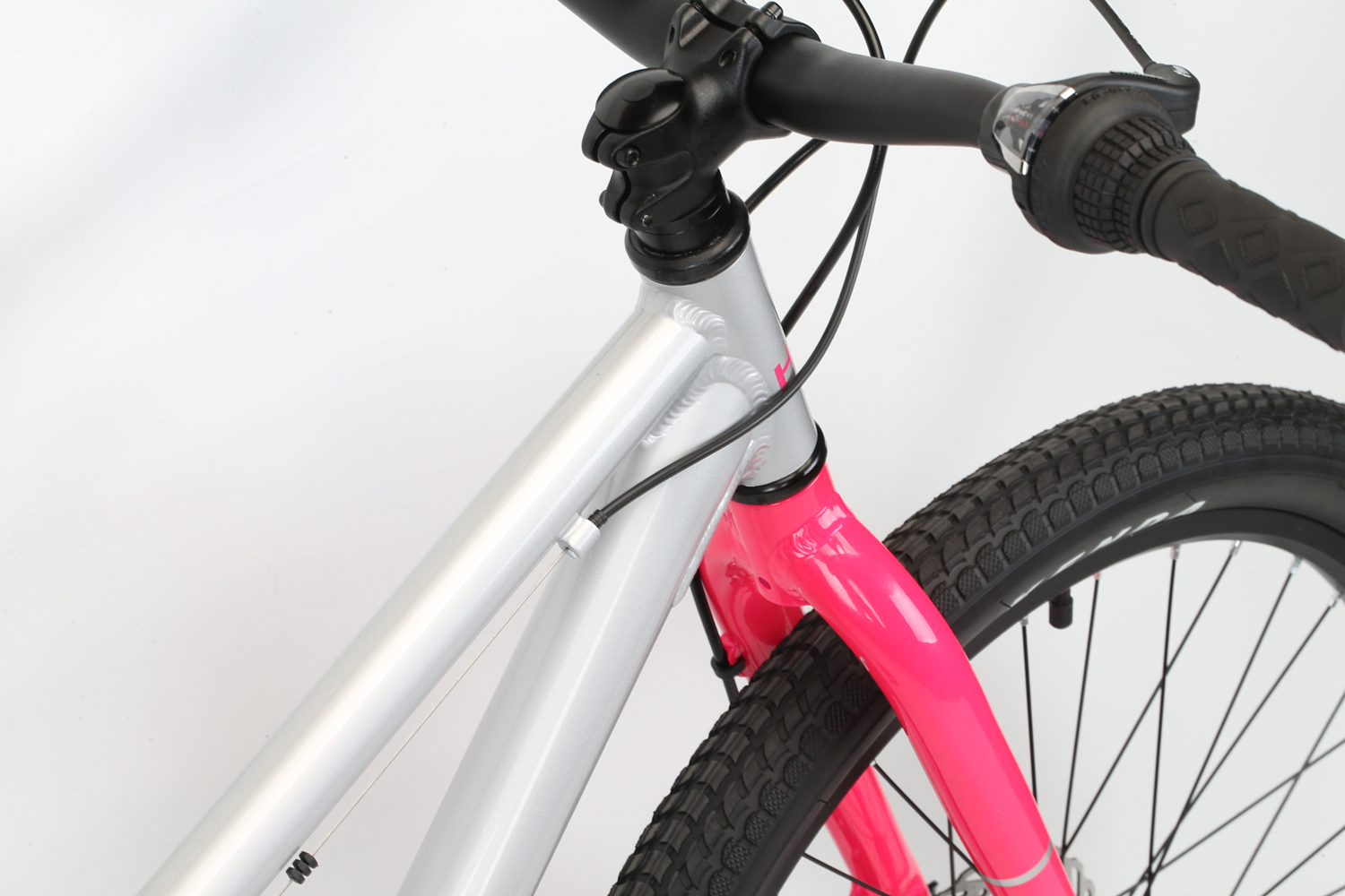 Велосипед Haro Beasley 24 2020 серебряный/ярко-розовый