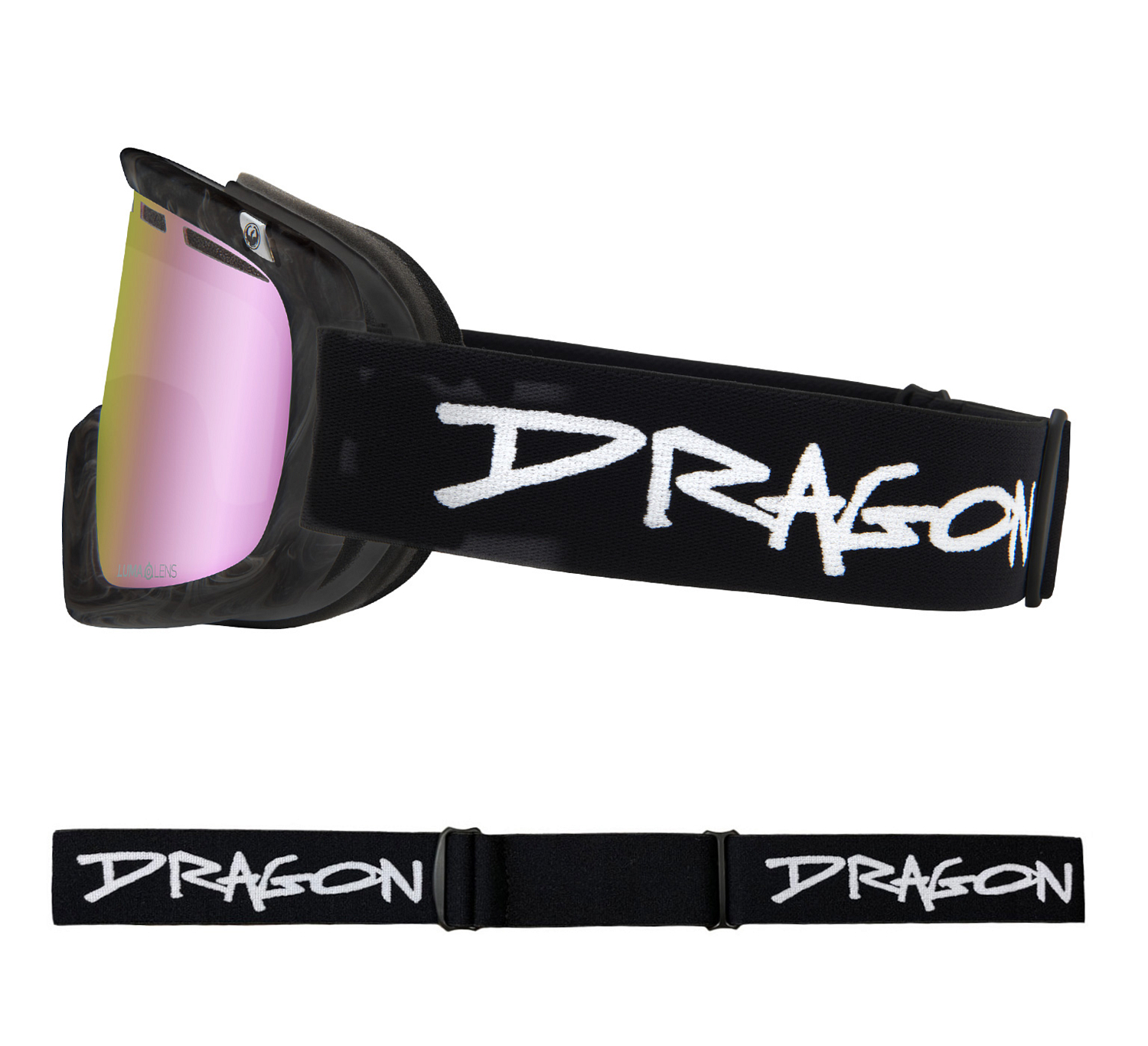 Очки горнолыжные Dragon D1 OTG Sketchy/LL Pink Ion + LL Dark Smoke