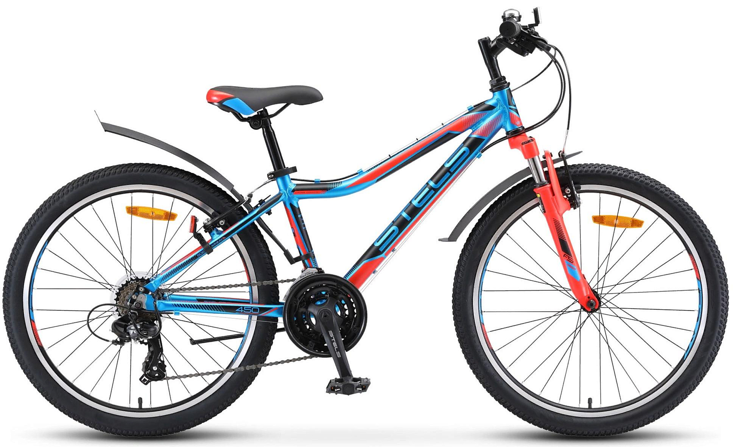 Велосипед Stels Navigator 450 V 24 V010 2020 Синий/Красный/Черный