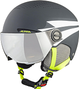 Зимний Шлем Alpina 2022-23 Zupo Visor Q Lite Charcoal-Neon Matt