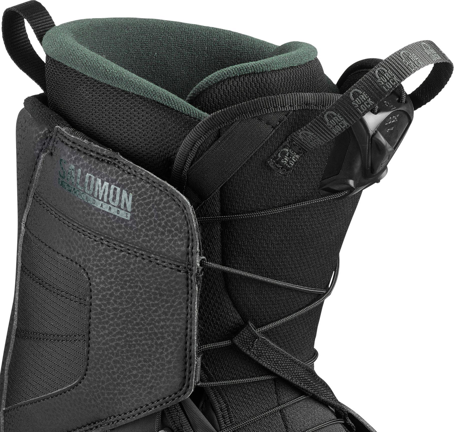 Ботинки для сноуборда SALOMON 2020-21 Titan Black/Black/Green