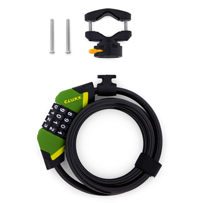 Замок велосипедный CLUXX Gardia 850C Green/Black