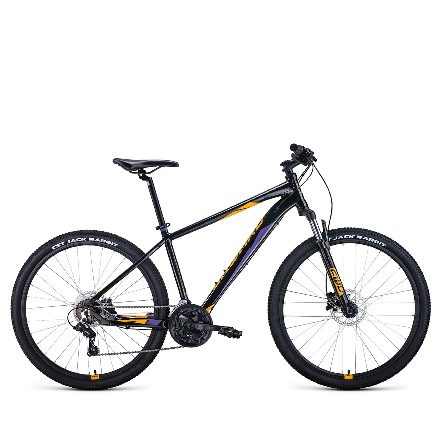 Велосипед Forward Apache 27,5 3.0 Disc 2021 Черный/Оранжевый