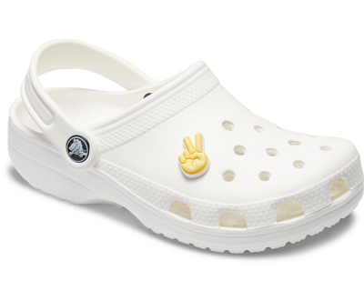 Crocs Peace Hand Sign