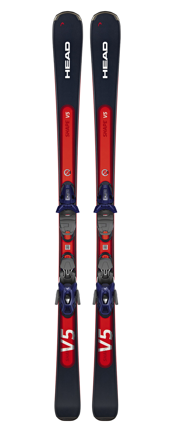 Горные лыжи с креплениями HEAD Shape e.V5 SW AMT-PR+PR 11 GW BR 85 [G] Black-Red