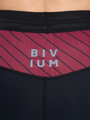 Тайтсы Bivium Кросс 2.0 Черный/Бордовый