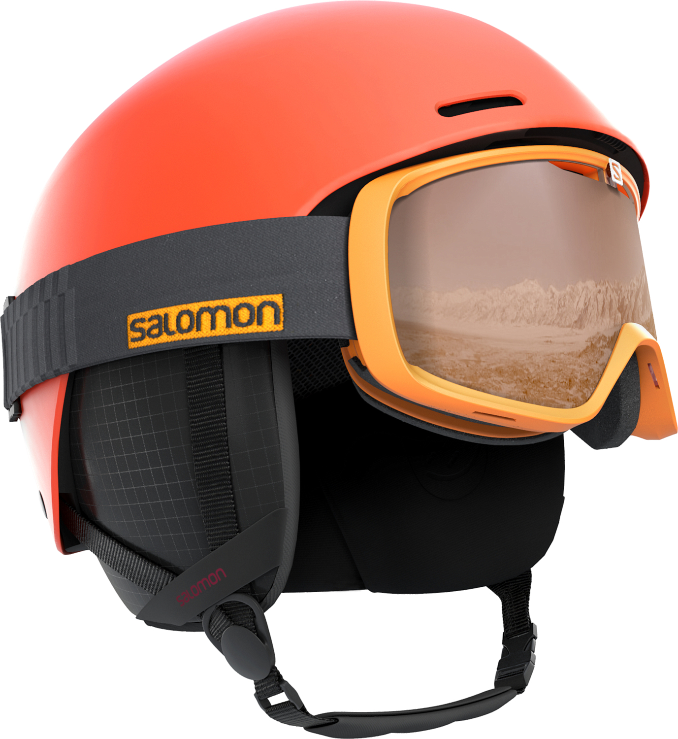Зимний Шлем SALOMON 2020-21 Brigade Orange Pop
