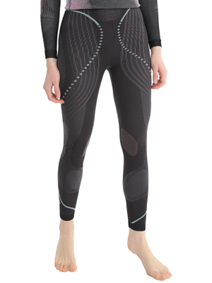 Брюки UYN Evolutyon Underwear Pants Long Charcoal/Anthracite/Aqua