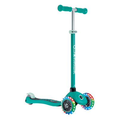 Самокат детский Globber Primo Lights V2 Изумрудно-Мятный