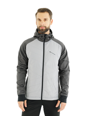 Куртка беговая Nordski Hybrid Hood Grey