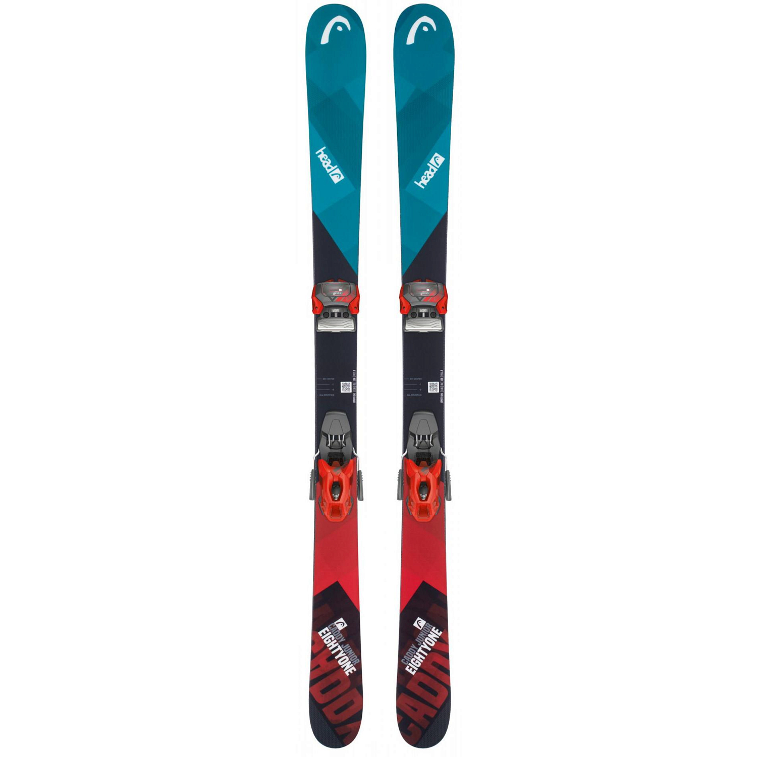 Горные лыжи с креплениями HEAD 2018-19 Caddy Jr+SX 7.5 AC BRAKE 90 [J] black/red