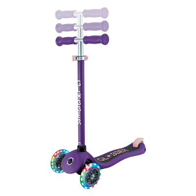 Самокат детский Globber Primo Lights V2 Фиолетово-Розовый