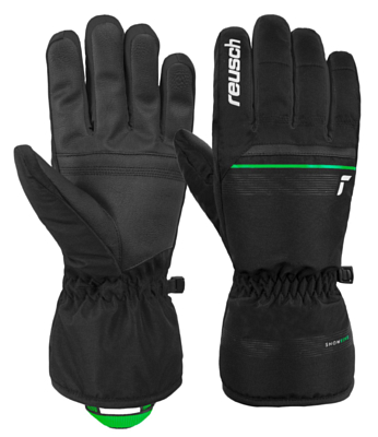 Перчатки REUSCH Snow King Black/Neon Green