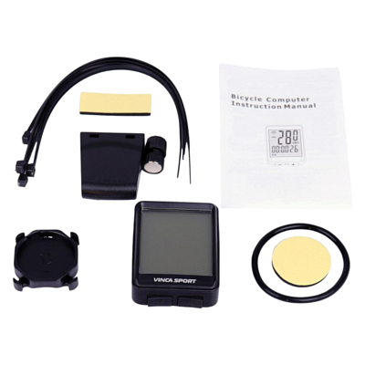 Велокомпьютер Vinca Sport 12 функций Black