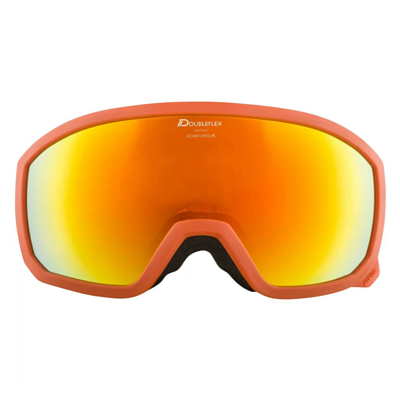 Маска горнолыжная ALPINA Scarabeo Q-Lite Jr. Pumpkin Matt/Q-Lite Red Sph. S2
