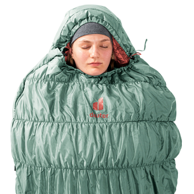Спальник Deuter Exosphere +4° SL Left Sage/Redwood