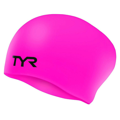 Шапочка для плавания TYR Шапочка для плавания TYR Long Hair Wrinkle-Free Silicone Cap Розовый