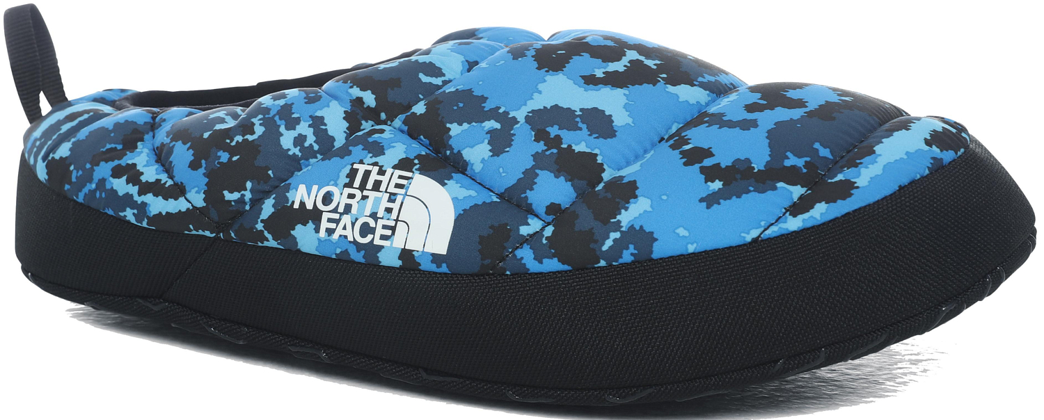 Тапки The North Face Nuptse Tent Mule III Clear Lake Blue Digi Topo Print/TNF Black