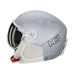 Шлем с визором HMR H3 Fiocco Argento Swar