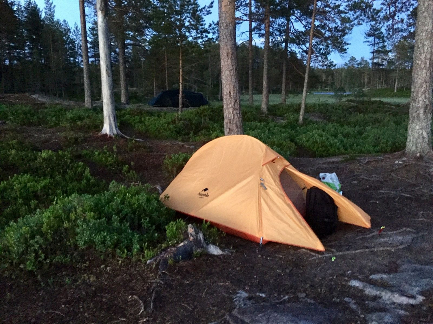 Палатка Naturehike Ultralight Three-Man Cloud Up 3 Tent New Version 210T + Mats Orange
