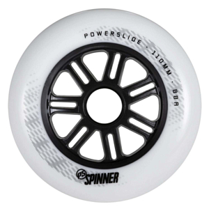 Комплект колёс для роликов Powerslide Spinner 110/88A, 3-pack Black/White