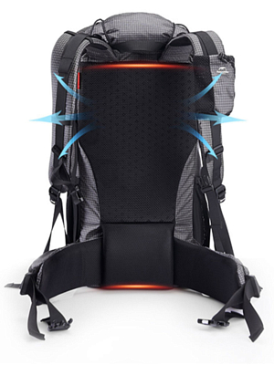 Рюкзак Naturehike Rock 60+5L Black
