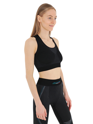 Топ Accapi Skin Tech Crossback Bra Black/Anthracite