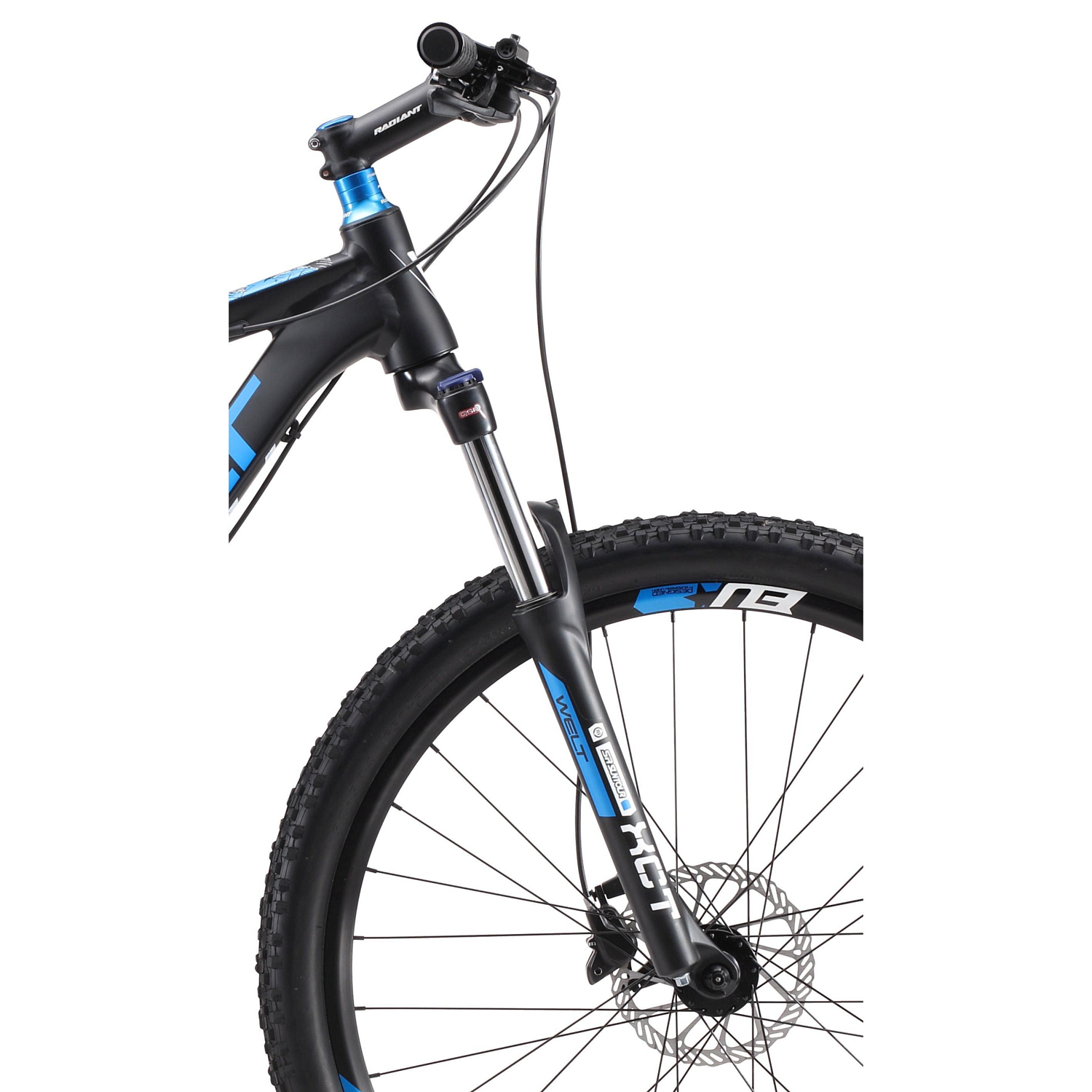 Велосипед Welt Rockfall 3.0 29 2019 matt black/blue/white