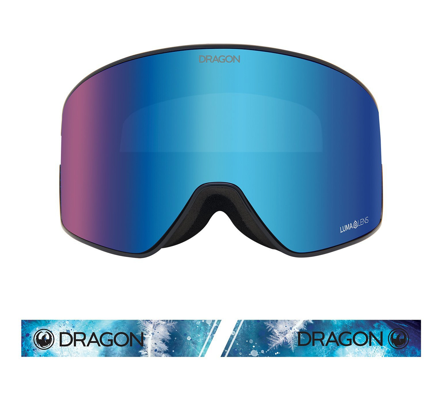 Очки горнолыжные Dragon 2020-21 PXV2 Permafrost/LL Blue Ion