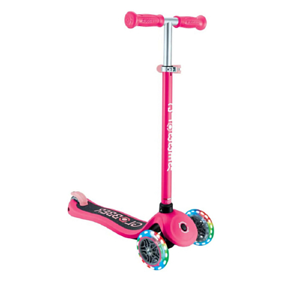 Самокат детский Globber Primo Lights V2 Розовый
