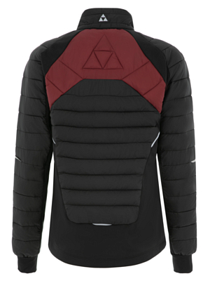 Куртка беговая FISCHER Idre Black/Burgundy