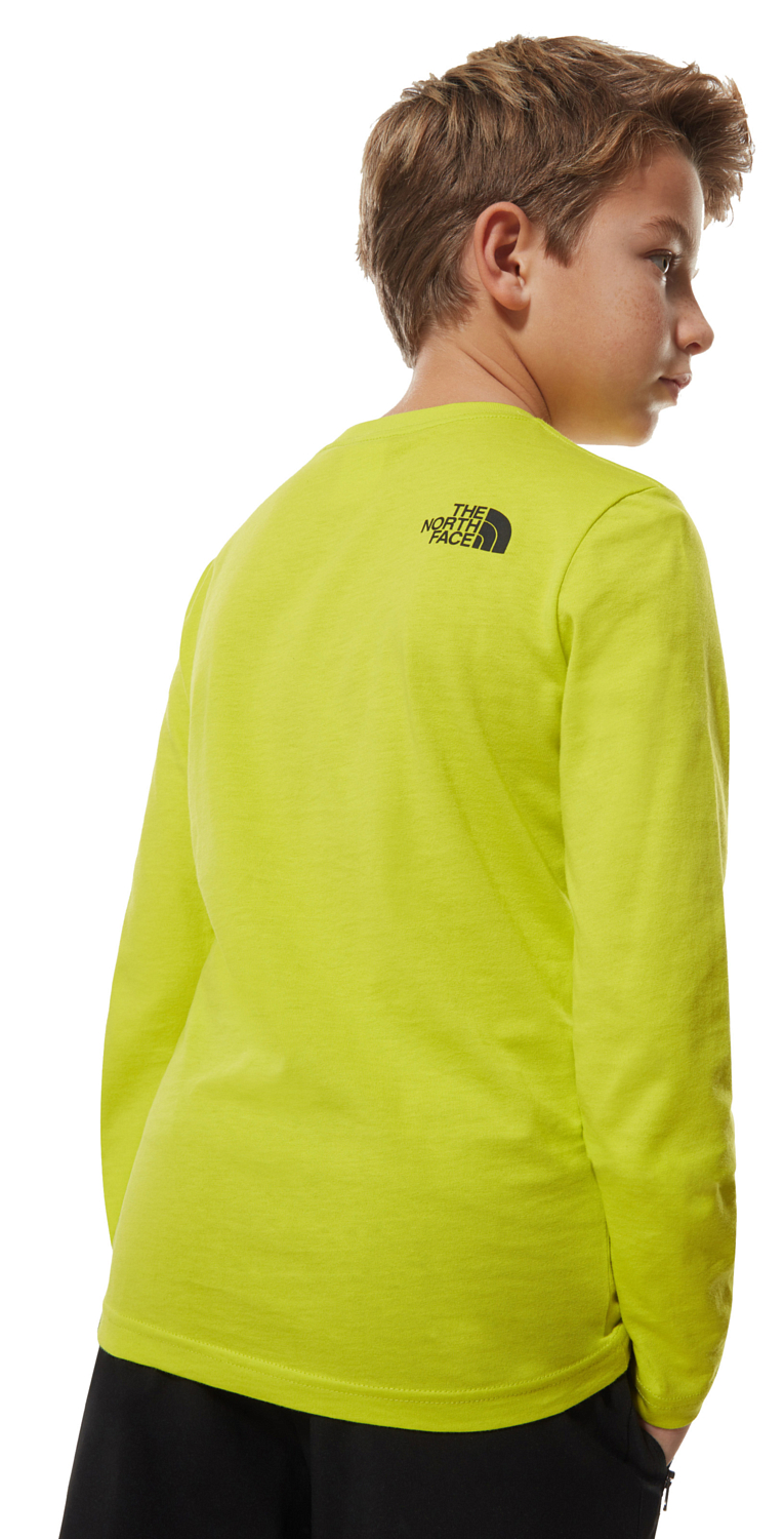 Футболка с длинным рукавом детская The North Face Youth Long Sleeve T-Shirt Sulphur Spring Green