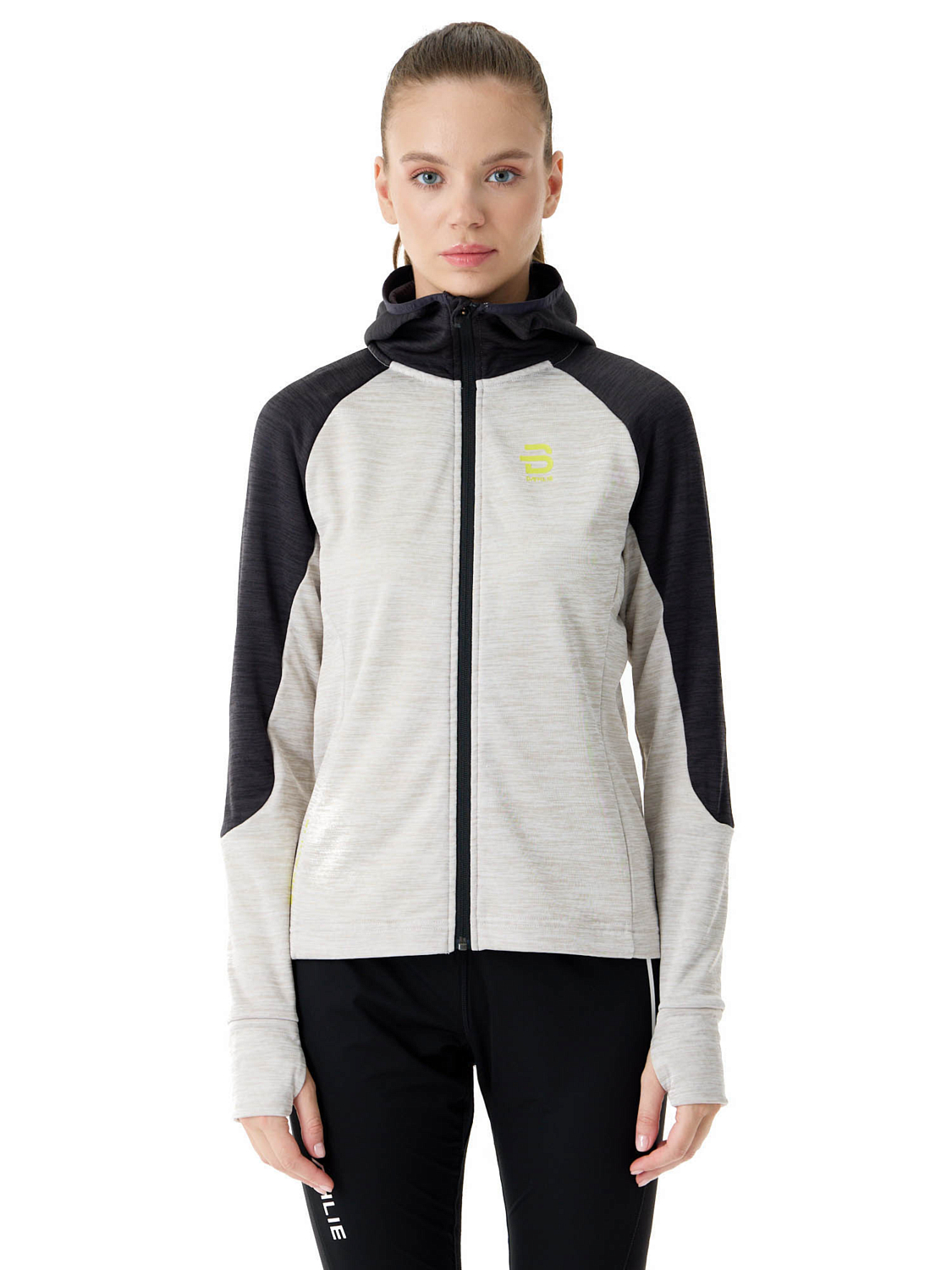 Джемпер Bjorn Daehlie Full Zip Active Wmn Quiet Grey